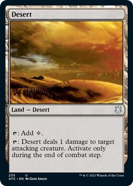 Desert card from Commander: Adventures in the Forgotten Realms