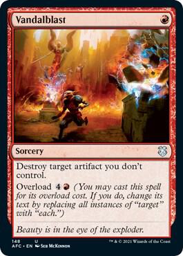 Vandalblast card from Commander: Adventures in the Forgotten Realms