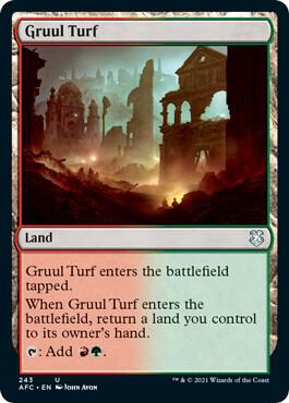 Gruul Turf card from Commander: Adventures in the Forgotten Realms