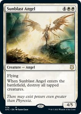 Sunblast Angel card from Commander: Adventures in the Forgotten Realms