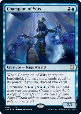 Champion of Wits card from Commander: Adventures in the Forgotten Realms