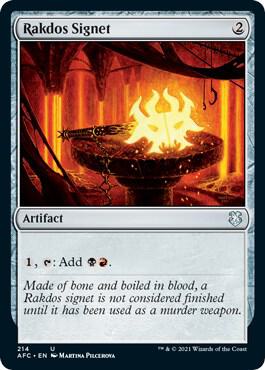 Rakdos Signet card from Commander: Adventures in the Forgotten Realms