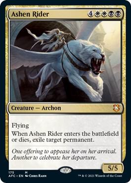 Ashen Rider card from Commander: Adventures in the Forgotten Realms