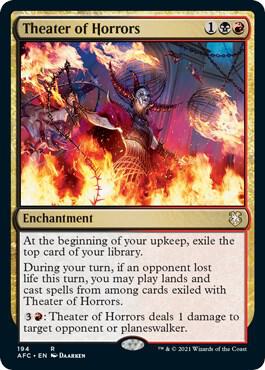 Theater of Horrors card from Commander: Adventures in the Forgotten Realms