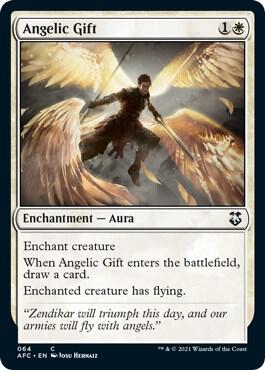Angelic Gift card from Commander: Adventures in the Forgotten Realms