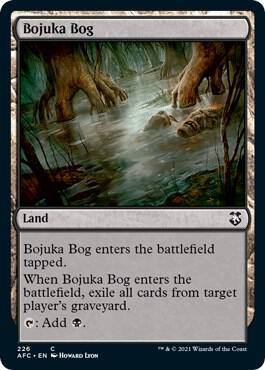 Bojuka Bog card from Commander: Adventures in the Forgotten Realms