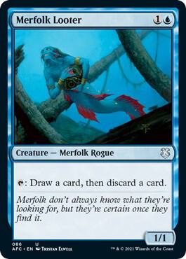 Merfolk Looter card from Commander: Adventures in the Forgotten Realms