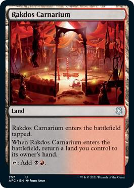 Rakdos Carnarium card from Commander: Adventures in the Forgotten Realms