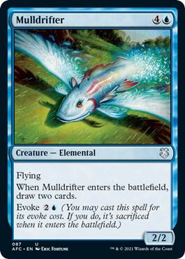 Mulldrifter card from Commander: Adventures in the Forgotten Realms