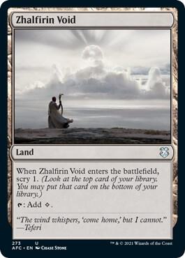 Zhalfirin Void card from Commander: Adventures in the Forgotten Realms