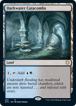 Darkwater Catacombs card from Commander: Adventures in the Forgotten Realms