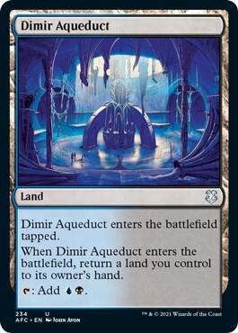 Dimir Aqueduct card from Commander: Adventures in the Forgotten Realms