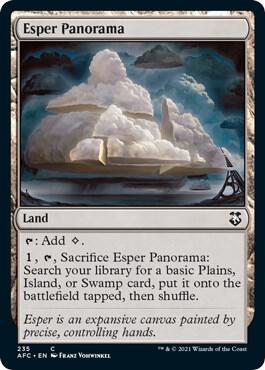 Esper Panorama card from Commander: Adventures in the Forgotten Realms