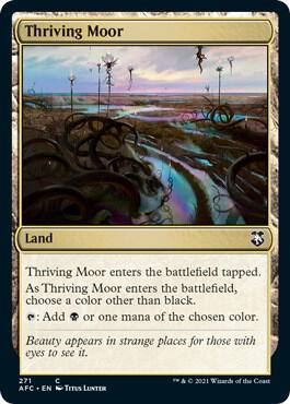 Thriving Moor card from Commander: Adventures in the Forgotten Realms