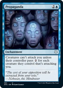 Propaganda card from Commander: Adventures in the Forgotten Realms