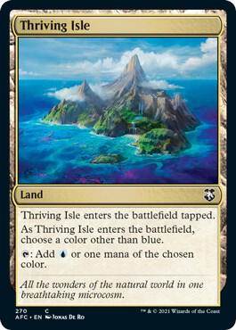Thriving Isle card from Commander: Adventures in the Forgotten Realms