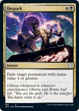 Despark card from Commander: Adventures in the Forgotten Realms