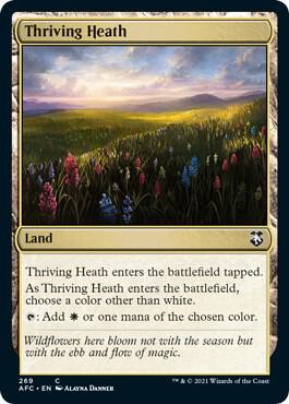 Thriving Heath card from Commander: Adventures in the Forgotten Realms