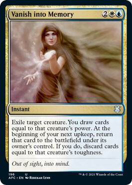 Vanish into Memory card from Commander: Adventures in the Forgotten Realms