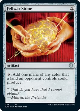 Fellwar Stone card from Commander: Adventures in the Forgotten Realms