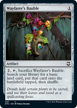 Wayfarer's Bauble card from Commander: Adventures in the Forgotten Realms