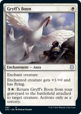 Gryff's Boon card from Commander: Adventures in the Forgotten Realms