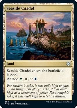Seaside Citadel card from Commander: Adventures in the Forgotten Realms