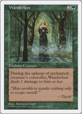 Wanderlust card from Fifth Edition