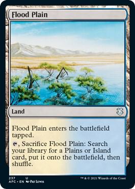 Flood Plain card from Commander: Adventures in the Forgotten Realms