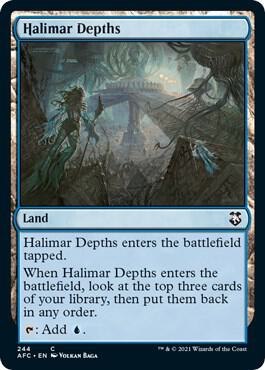 Halimar Depths card from Commander: Adventures in the Forgotten Realms