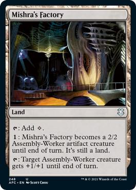 Mishra's Factory card from Commander: Adventures in the Forgotten Realms