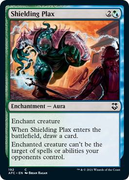 Shielding Plax card from Commander: Adventures in the Forgotten Realms
