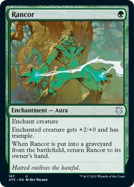 Rancor card from Commander: Adventures in the Forgotten Realms