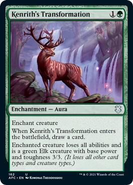 Kenrith's Transformation card from Commander: Adventures in the Forgotten Realms