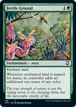 Fertile Ground card from Commander: Adventures in the Forgotten Realms