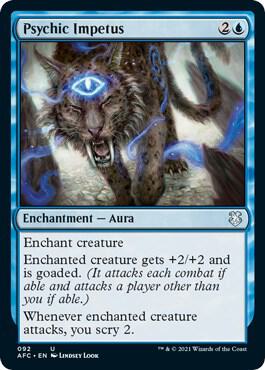 Psychic Impetus card from Commander: Adventures in the Forgotten Realms