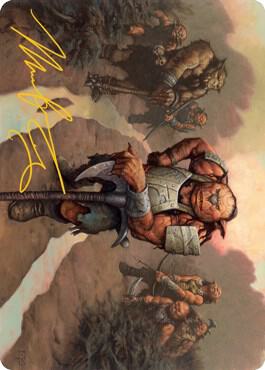 Hobgoblin Bandit Lord Art Card (Gold-Stamped Signature) card from Art Series: Adventures in the Forgotten Realms