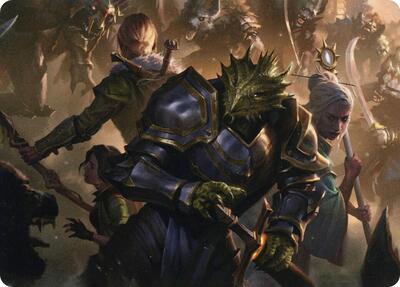You Come to the Gnoll Camp Art Card card from Art Series: Adventures in the Forgotten Realms