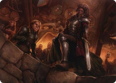 Veteran Dungeoneer Art Card card from Art Series: Adventures in the Forgotten Realms
