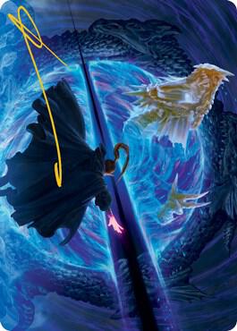 Bar the Gate Art Card (Gold-Stamped Signature) card from Art Series: Adventures in the Forgotten Realms