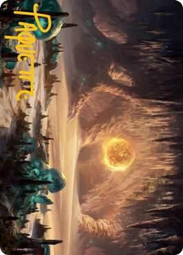 Plains (265) Art Card (Gold-Stamped Signature) card from Art Series: Adventures in the Forgotten Realms