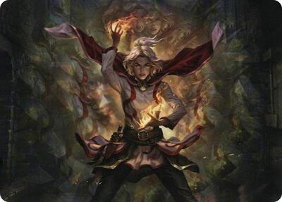 Delina, Wild Mage Art Card card from Art Series: Adventures in the Forgotten Realms
