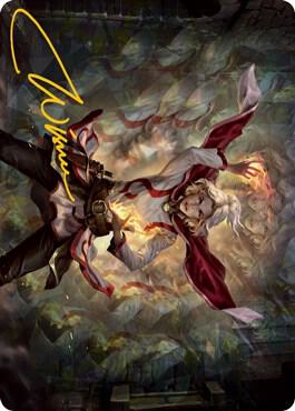 Delina, Wild Mage Art Card (Gold-Stamped Signature) card from Art Series: Adventures in the Forgotten Realms