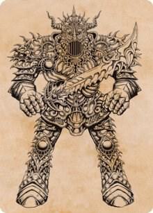 Iron Golem (Showcase) Art Card card from Art Series: Adventures in the Forgotten Realms
