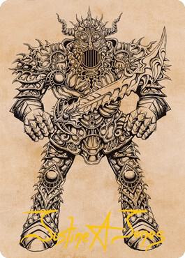 Iron Golem (Showcase) Art Card (Gold-Stamped Signature) card from Art Series: Adventures in the Forgotten Realms