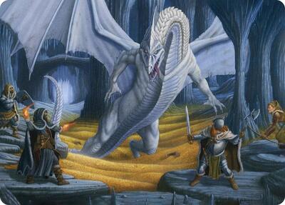 Cave of the Frost Dragon Art Card card from Art Series: Adventures in the Forgotten Realms
