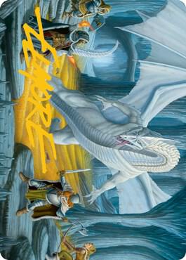 Cave of the Frost Dragon Art Card (Gold-Stamped Signature) card from Art Series: Adventures in the Forgotten Realms