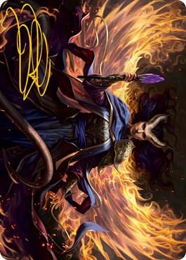 Farideh, Devil's Chosen Art Card (Gold-Stamped Signature) card from Art Series: Adventures in the Forgotten Realms