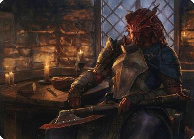 Jaded Sell-Sword Art Card card from Art Series: Adventures in the Forgotten Realms