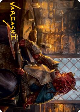 Jaded Sell-Sword Art Card (Gold-Stamped Signature) card from Art Series: Adventures in the Forgotten Realms